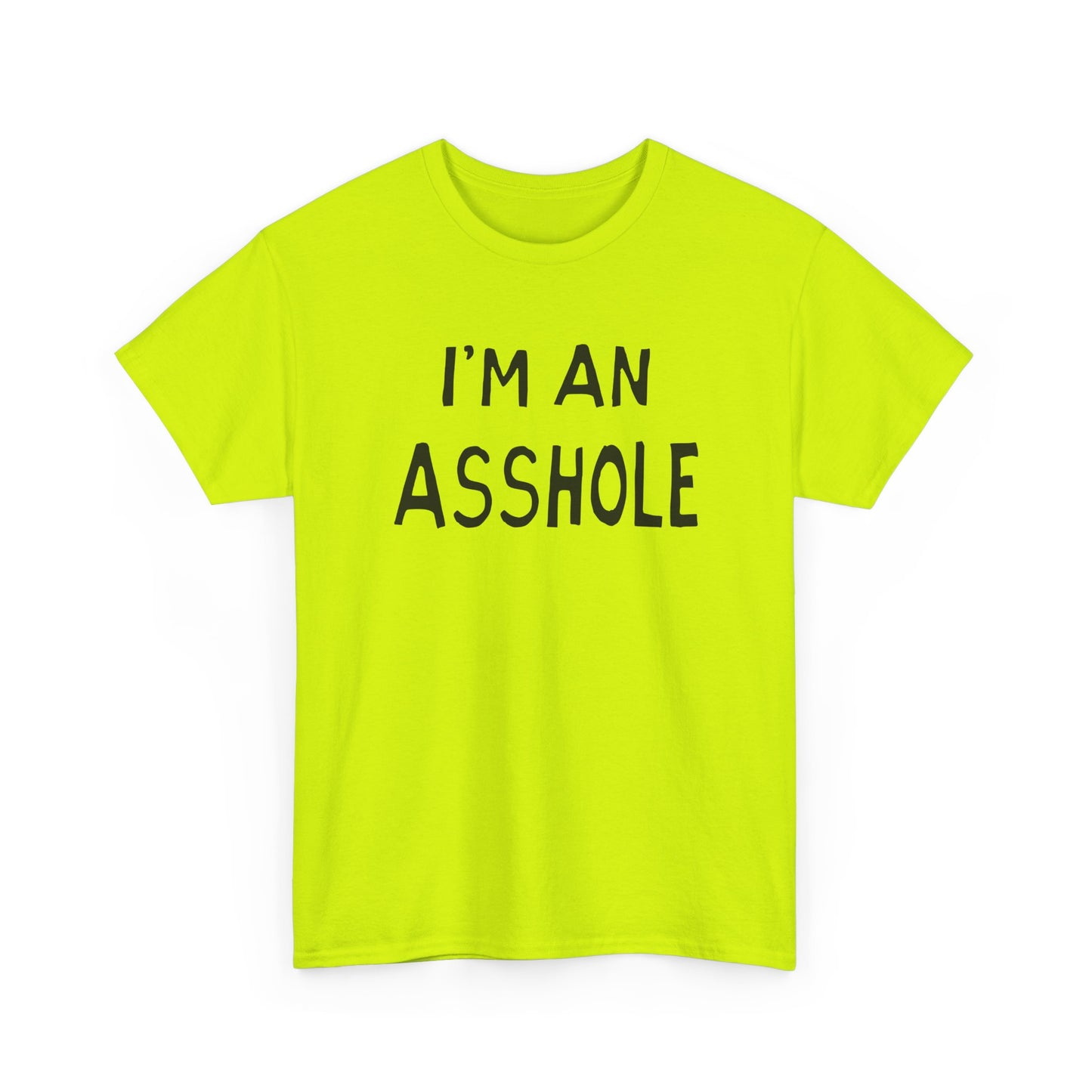 i'm an asshole hand drawn font tshirt