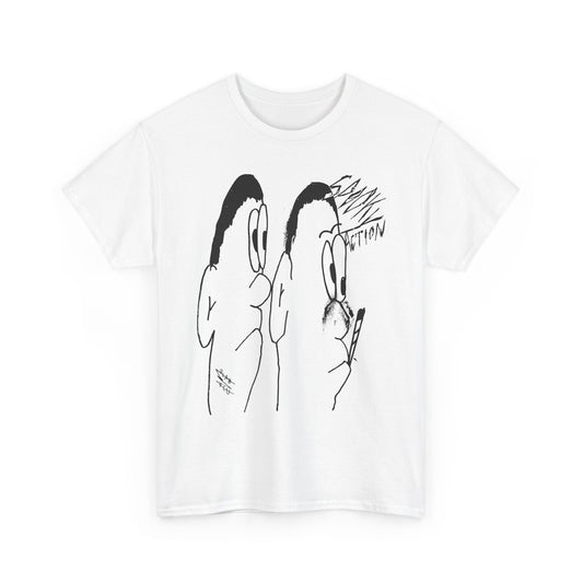 vintage norweigan weird doodle spooky action reproduction tshirt