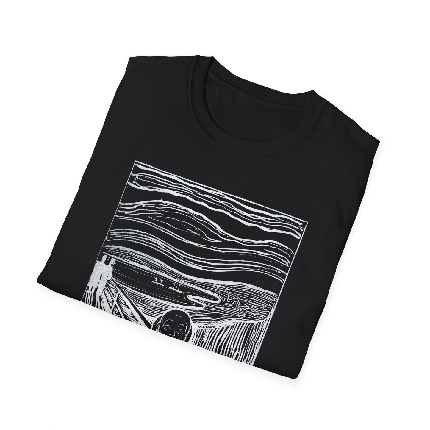 1895 lithography print of the scream by edvard munch tshirt