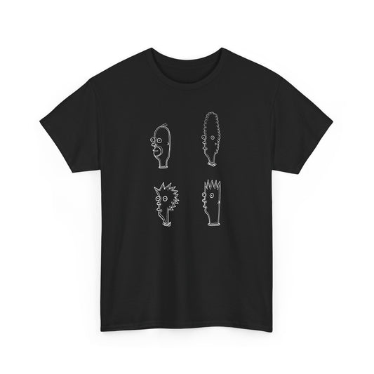 original drawing bart lisa marge and homer fan art tshirt