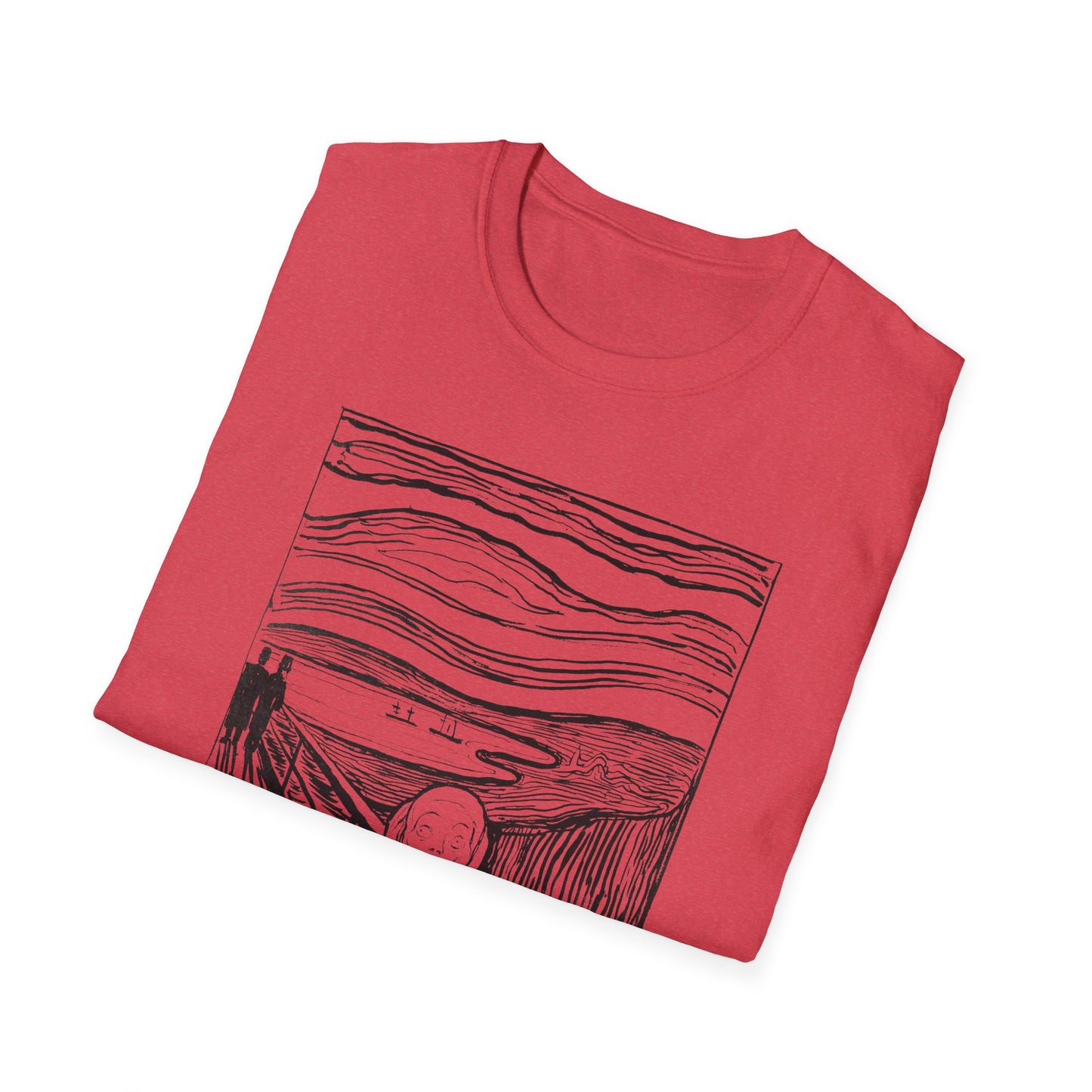 1895 lithography print of the scream by edvard munch tshirt