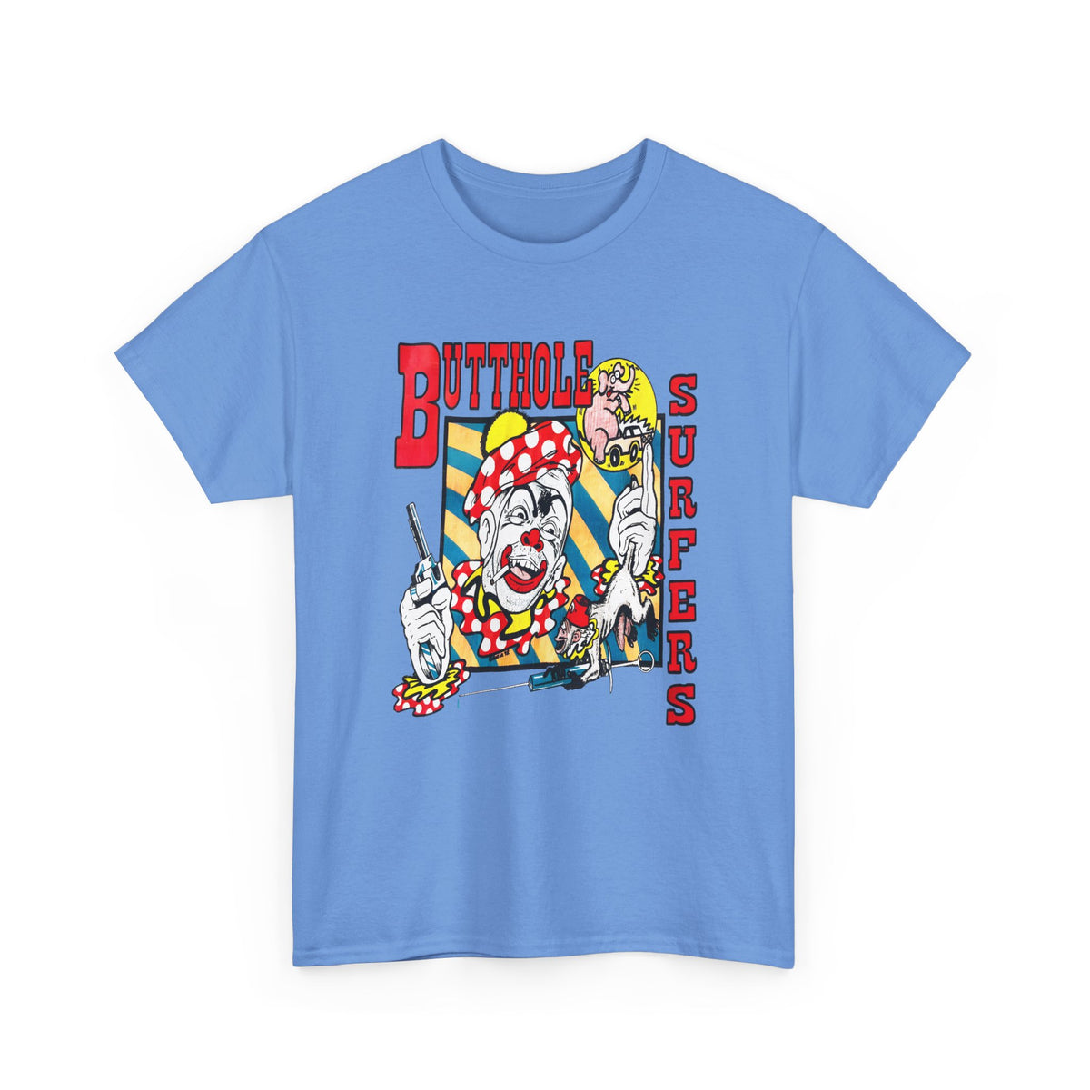 vintage butthole surfers kozik art stretched reproduction tshirt