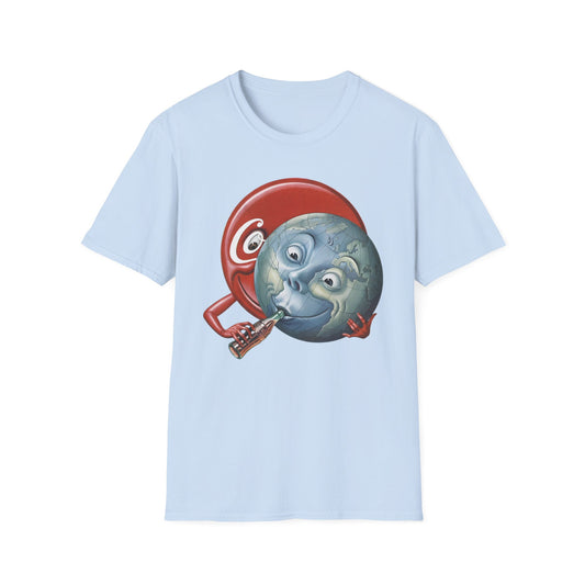 1950 "world and friend" coke suckling the earth by boris artzybasheff tshirt