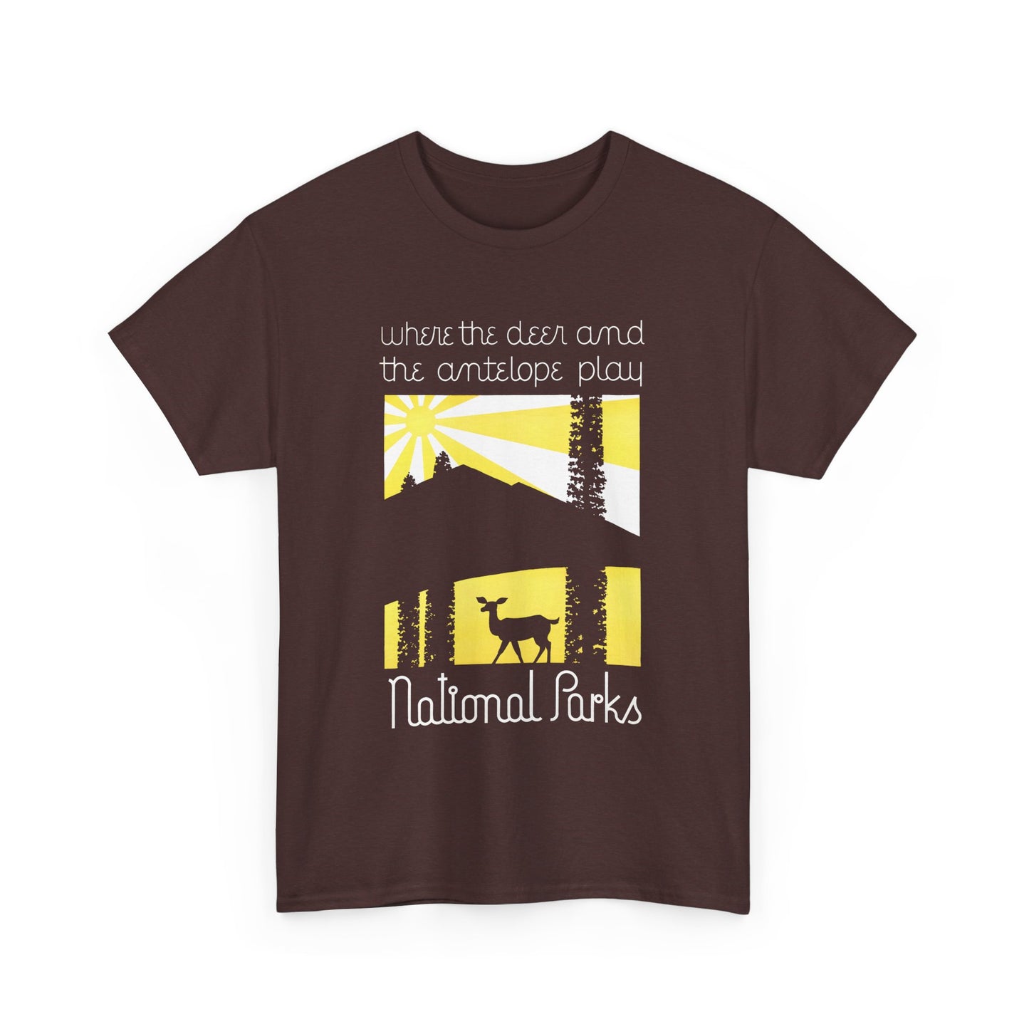 american vintage national parks poster reproduction tshirt