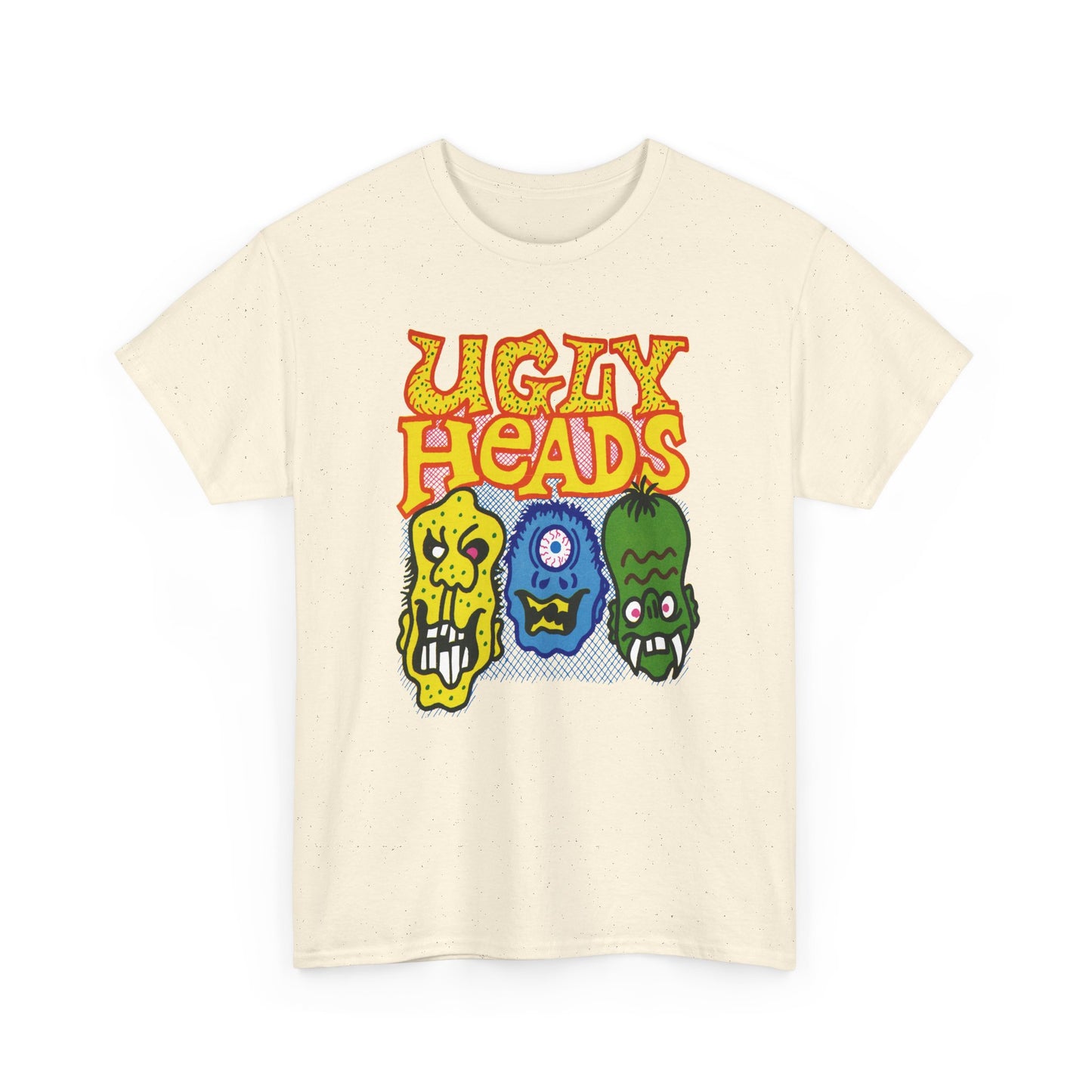 vintage american bubblegum graphic ugly heads reproduction tshirt