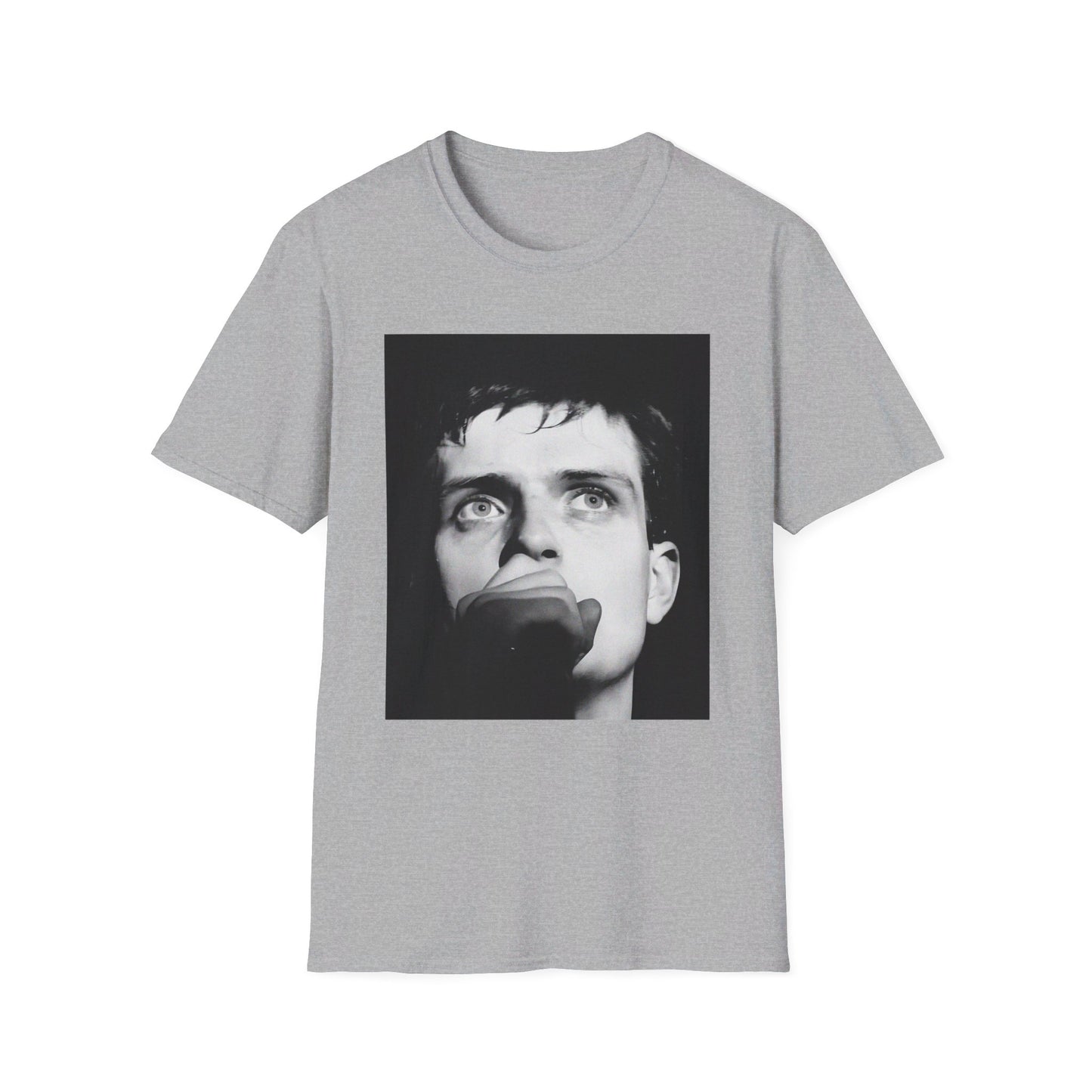 ian curtis singing 1 joy division tshirt