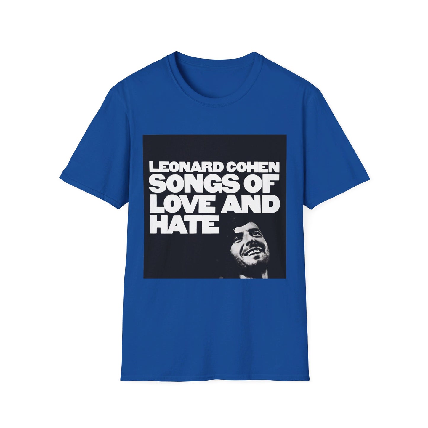 leonard cohen 1971 songs of love and hate album tshirt