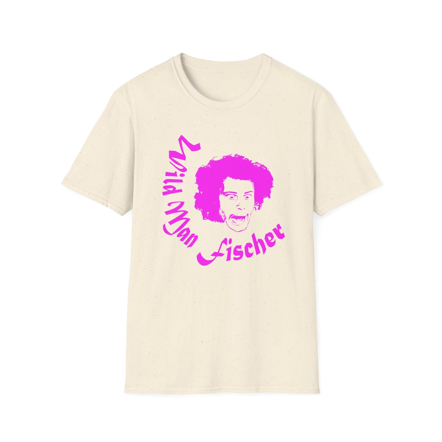 wild man fischer pink stencil tshirt