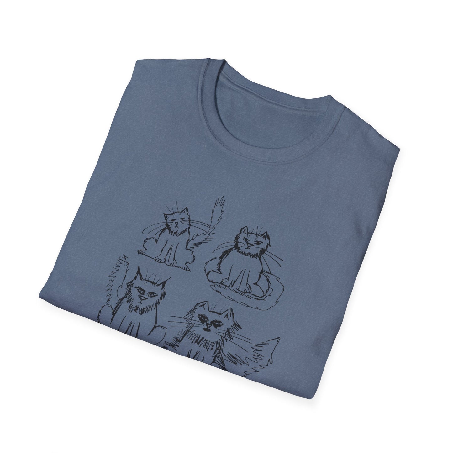 original drawing another six cats tshirt