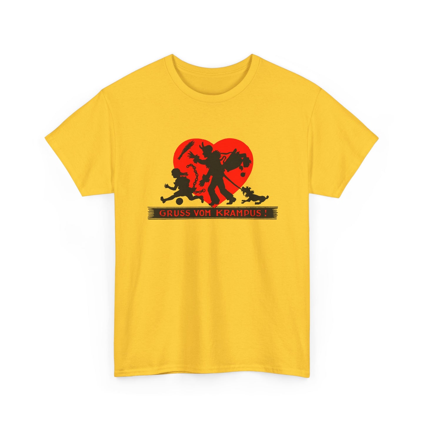 1950s austrian krampus postcard graphic tshirt