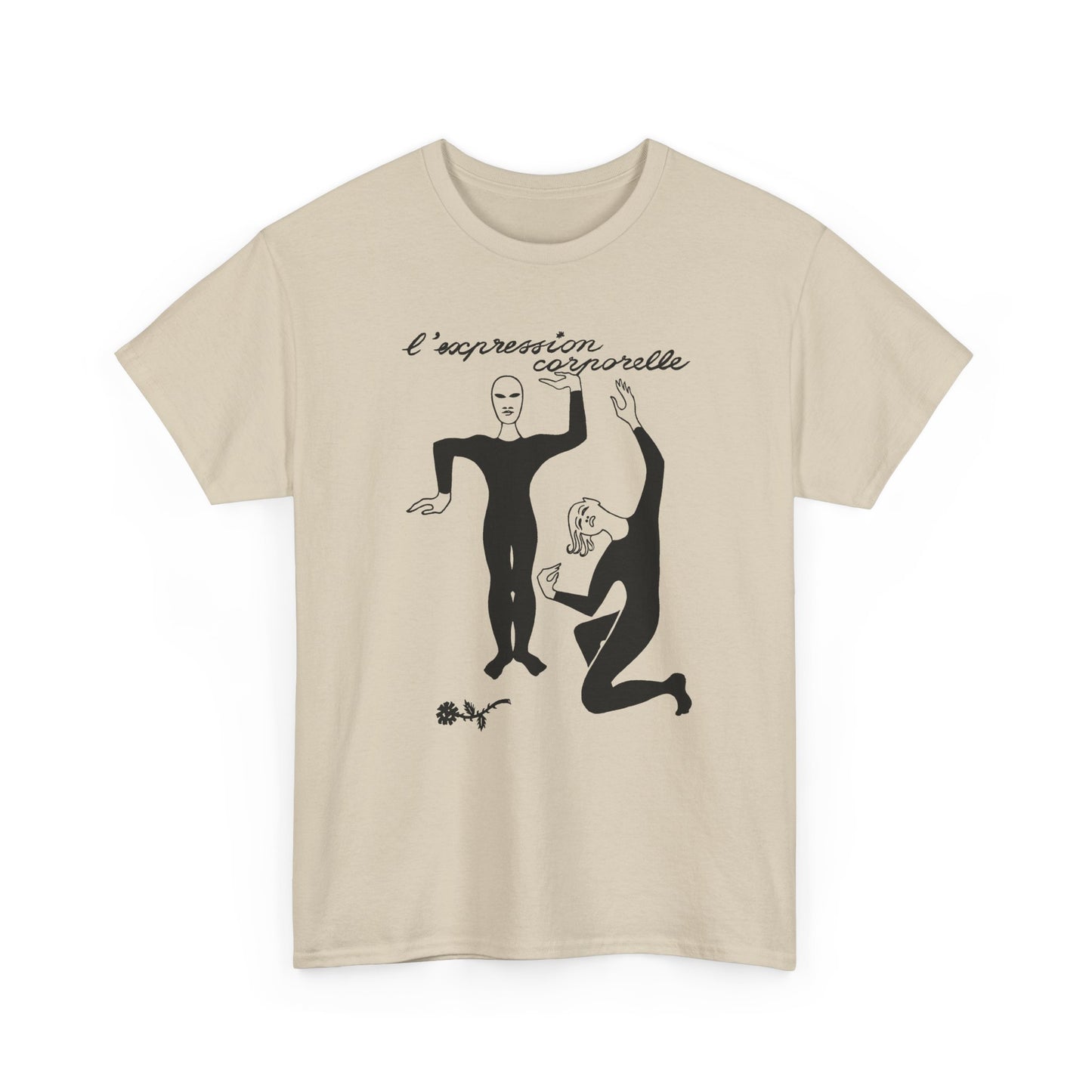 1968 french illustration of mimes from initiation au mime reproduction tshirt