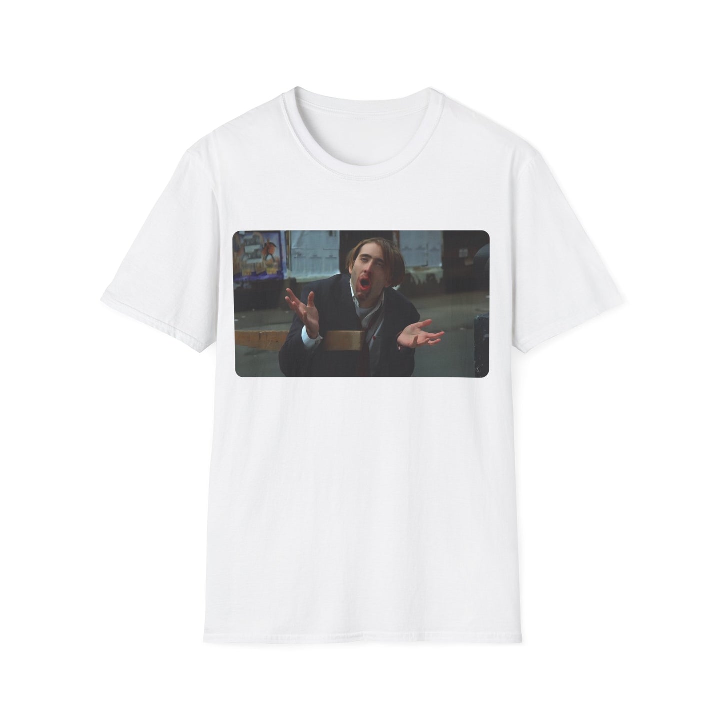 1989 nic cage vampire's kiss movie tshirt