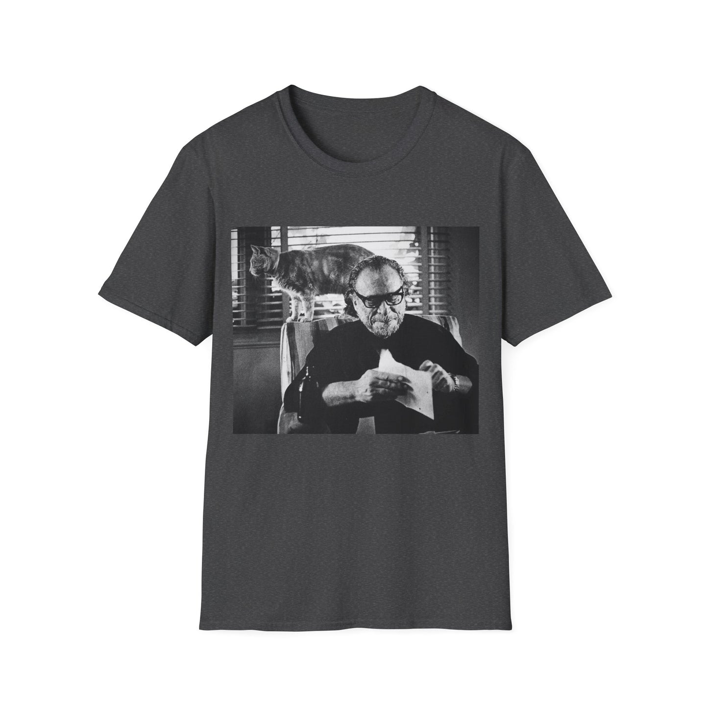 bukowski and butch the cat tshirt