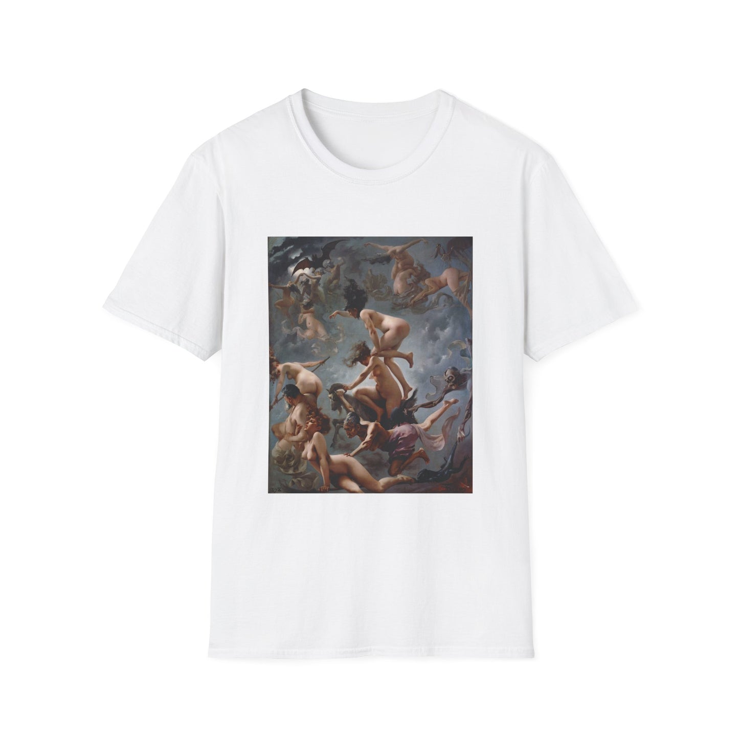 1878 painting witches going to their sabbath by luis ricardo falero tshirt