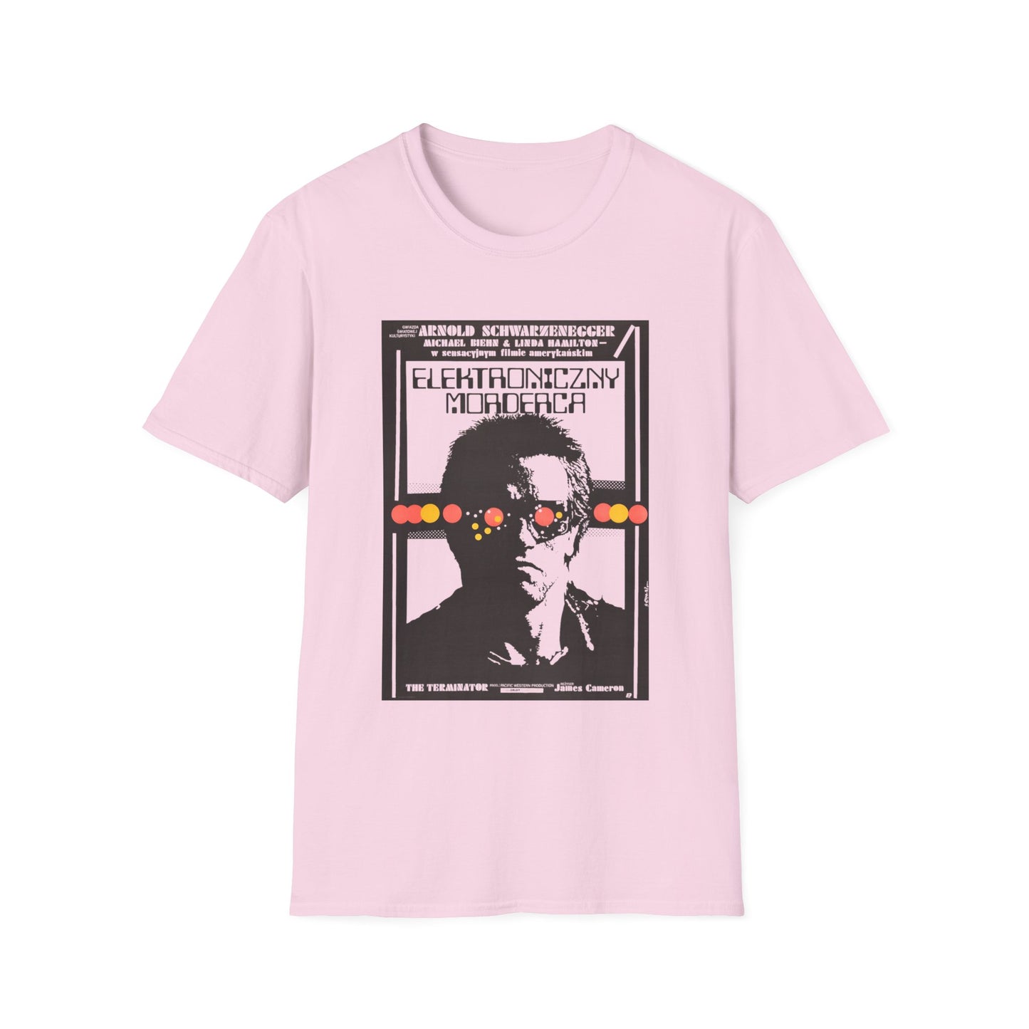 1987 terminator vintage polish movie poster tshirt