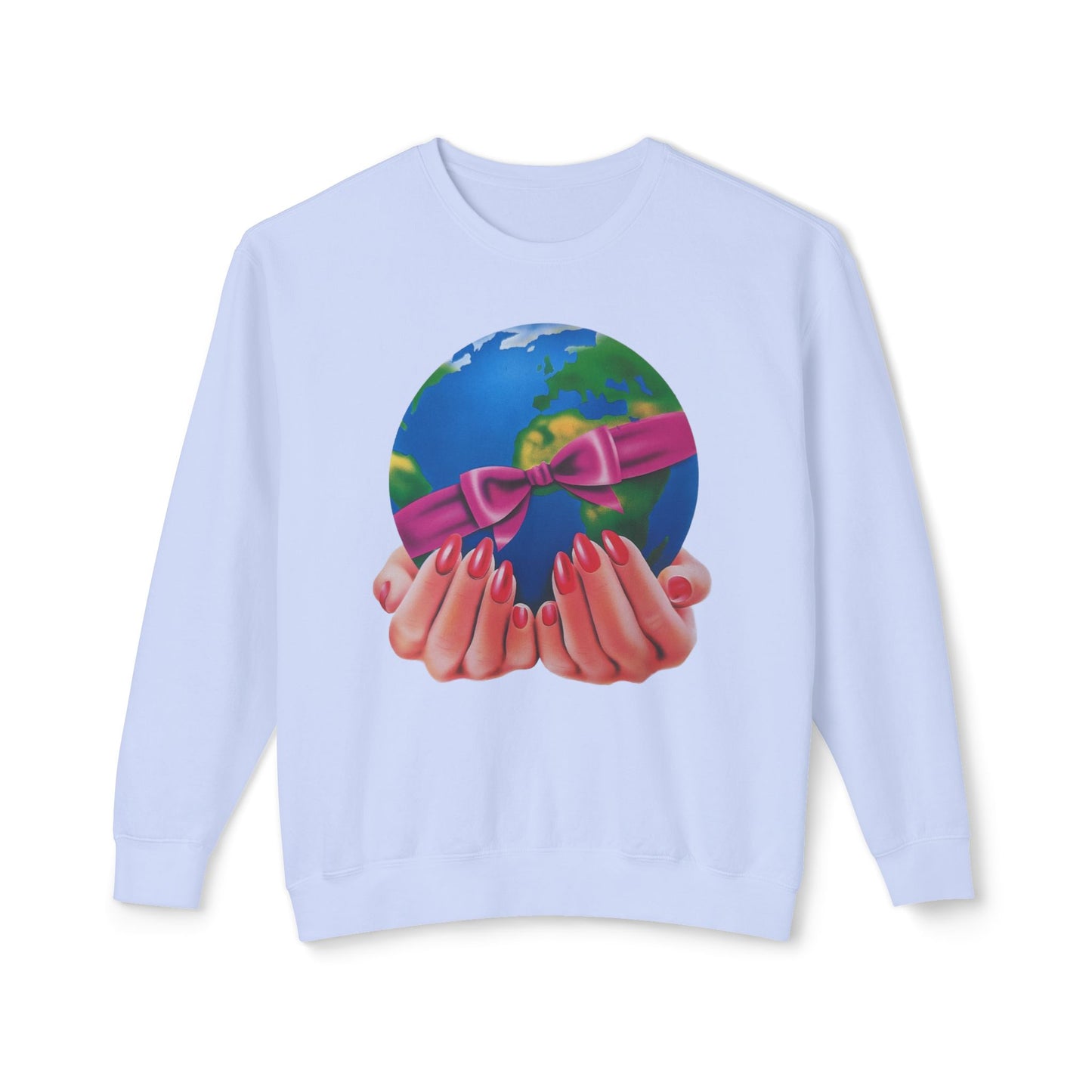 1980s graphic from a greeting card "i'd give you the world" 100% cotton sweatshirt