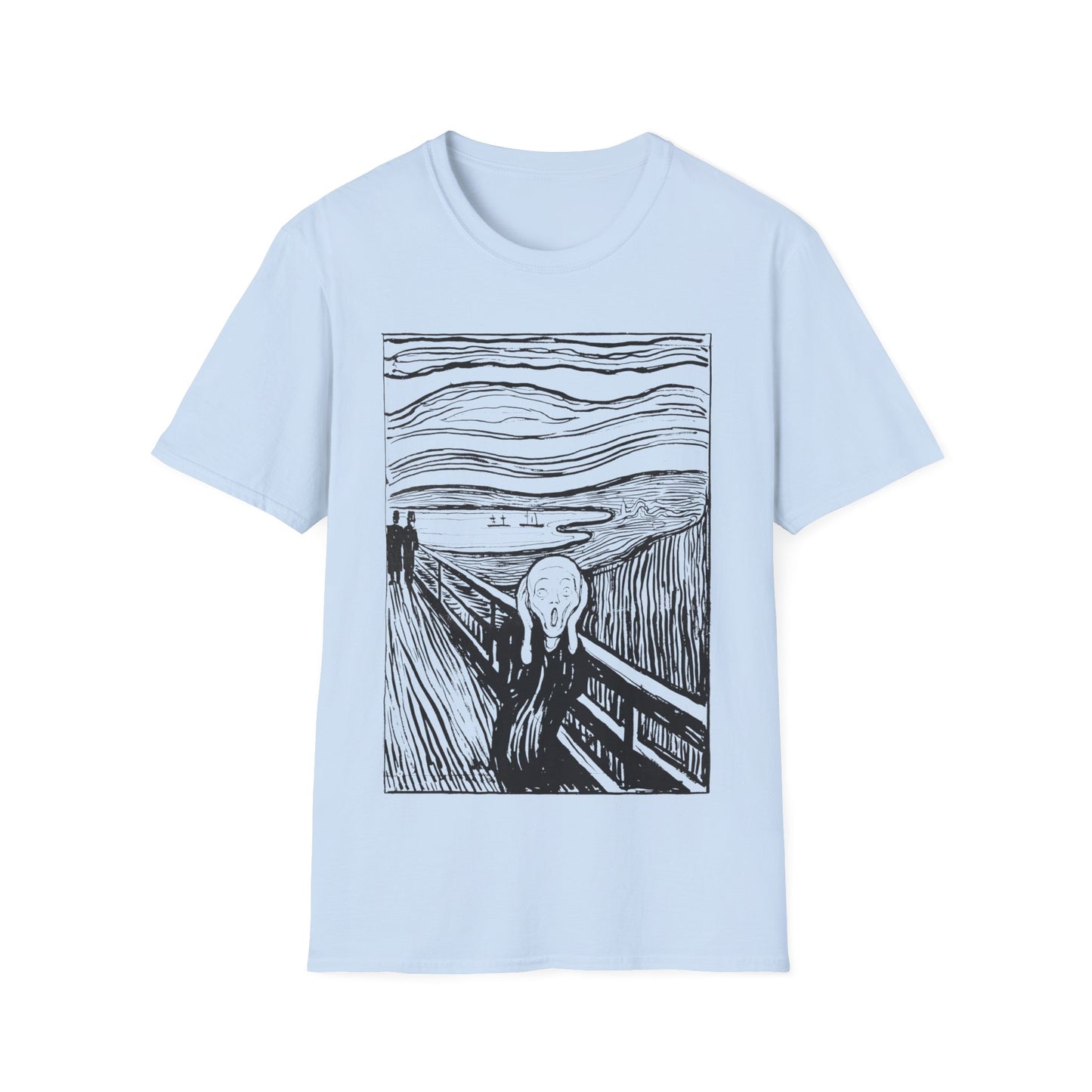 1895 lithography print of the scream by edvard munch tshirt