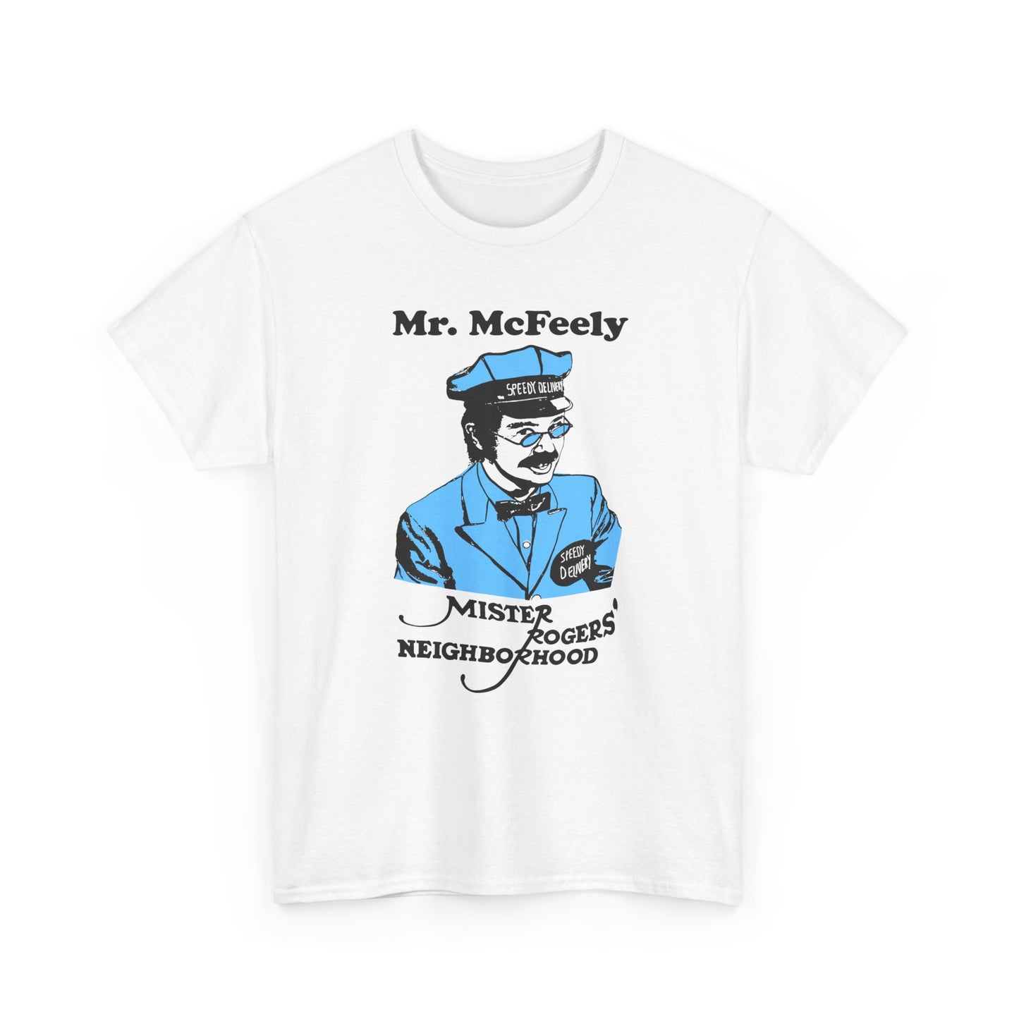vintage mr mcfeely from mr rogers custom reproduction tshirt