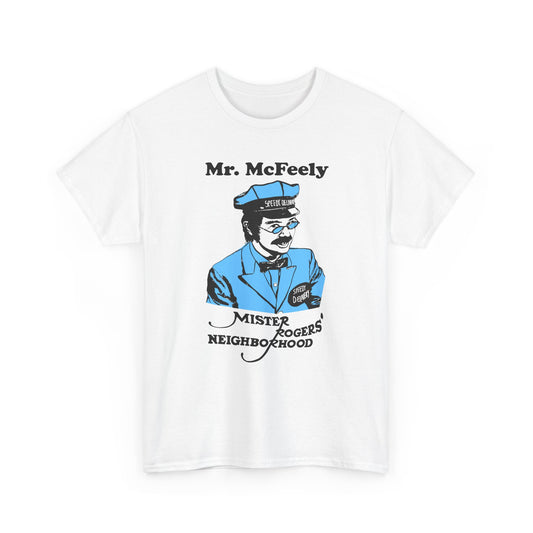 vintage mr mcfeely from mr rogers custom reproduction tshirt
