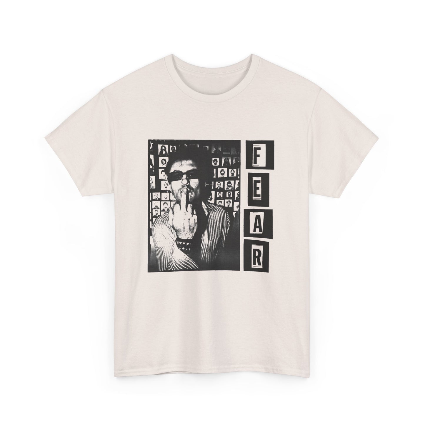 fear lee ving middle finger photo tshirt