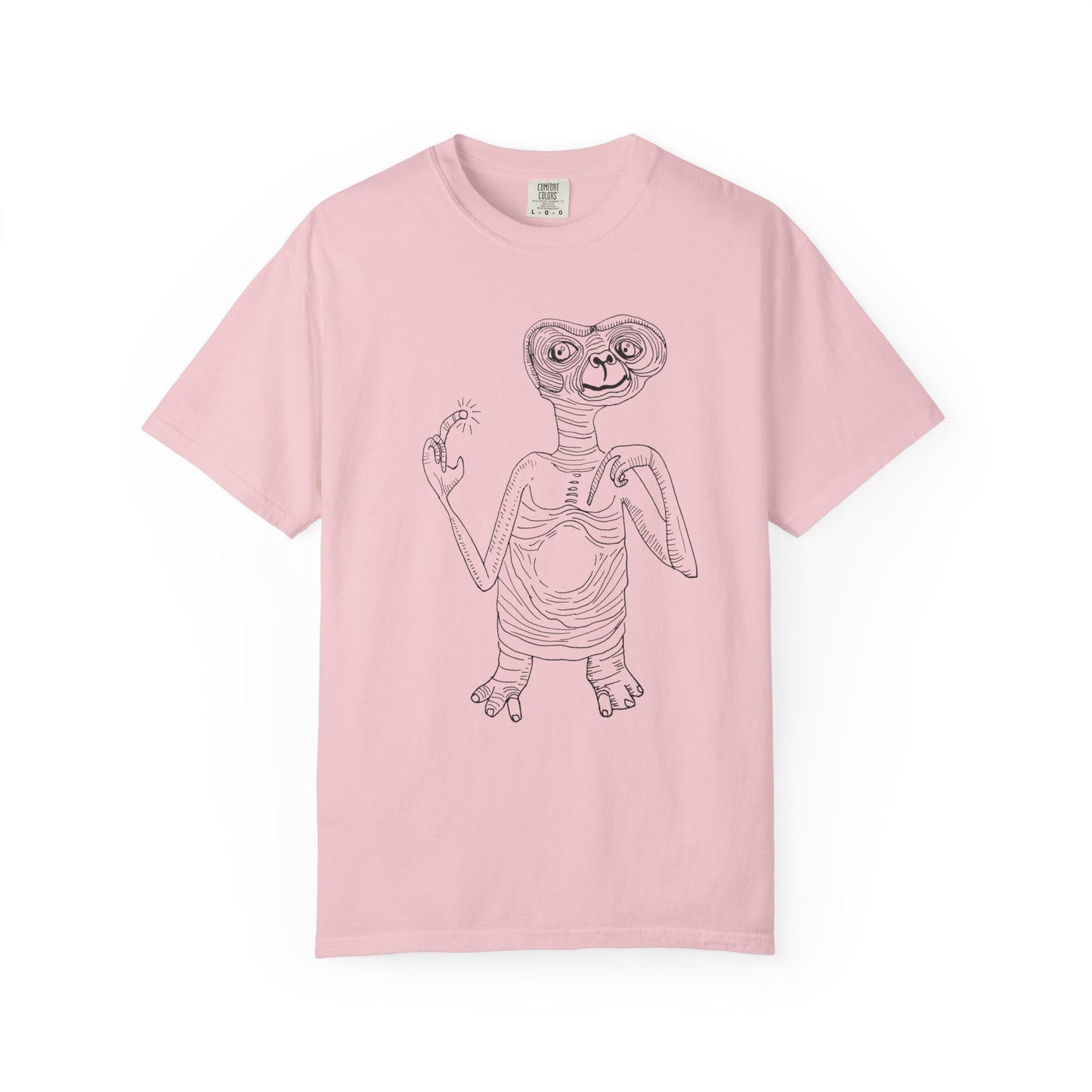 original drawing E.T the extraterrestrial tshirt on comfort colors
