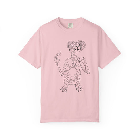 original drawing E.T the extraterrestrial tshirt on comfort colors