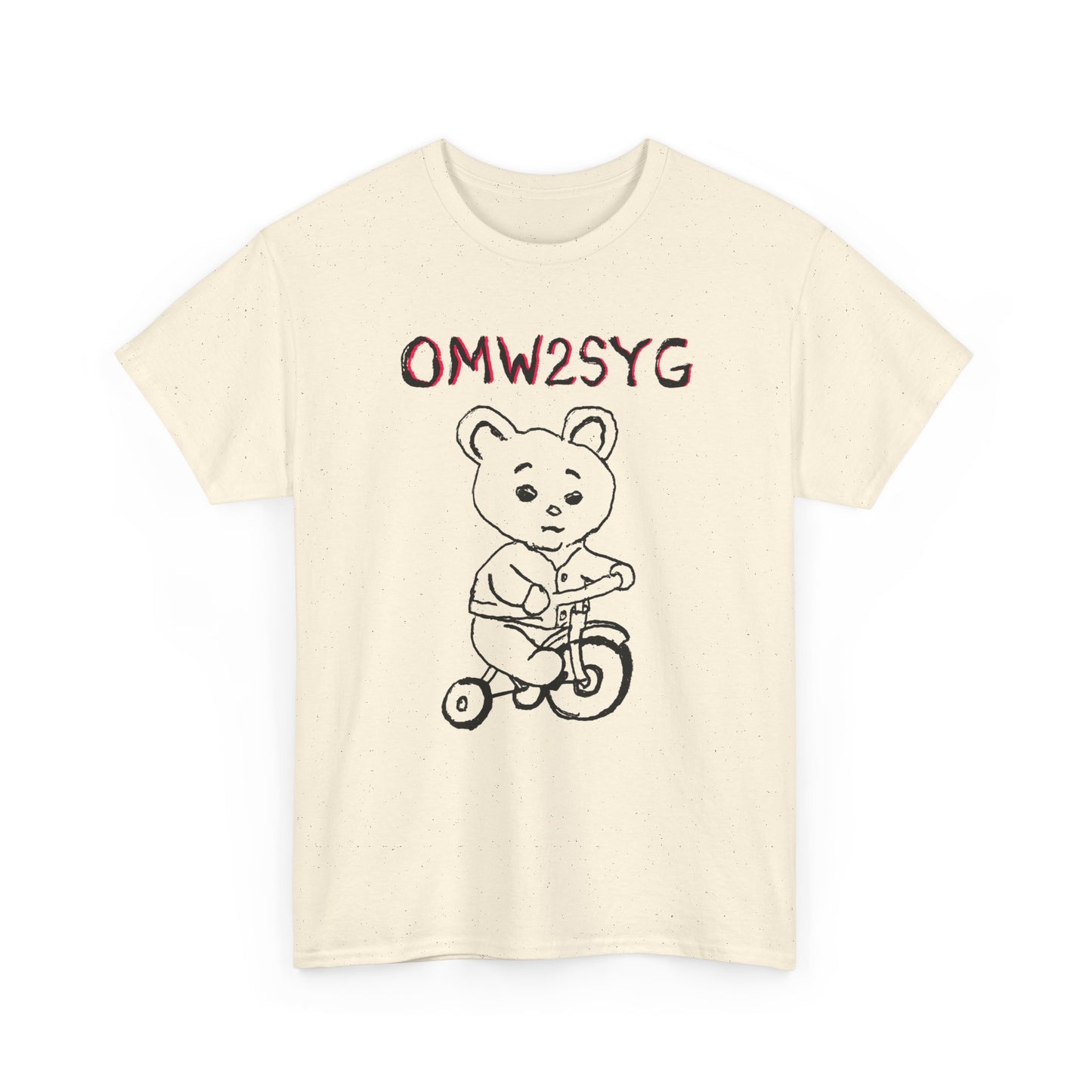 original drawing omw2syg on my way to steal your girl bunny riding tricycle tshirt
