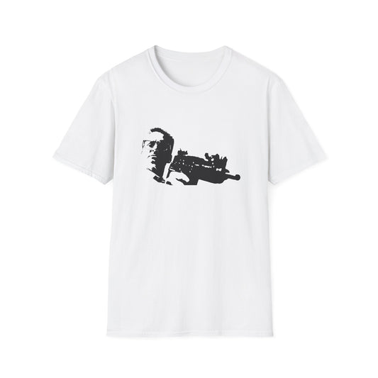 falling down 1993 movie william foster (michael douglas) with a gun stencil tshirt