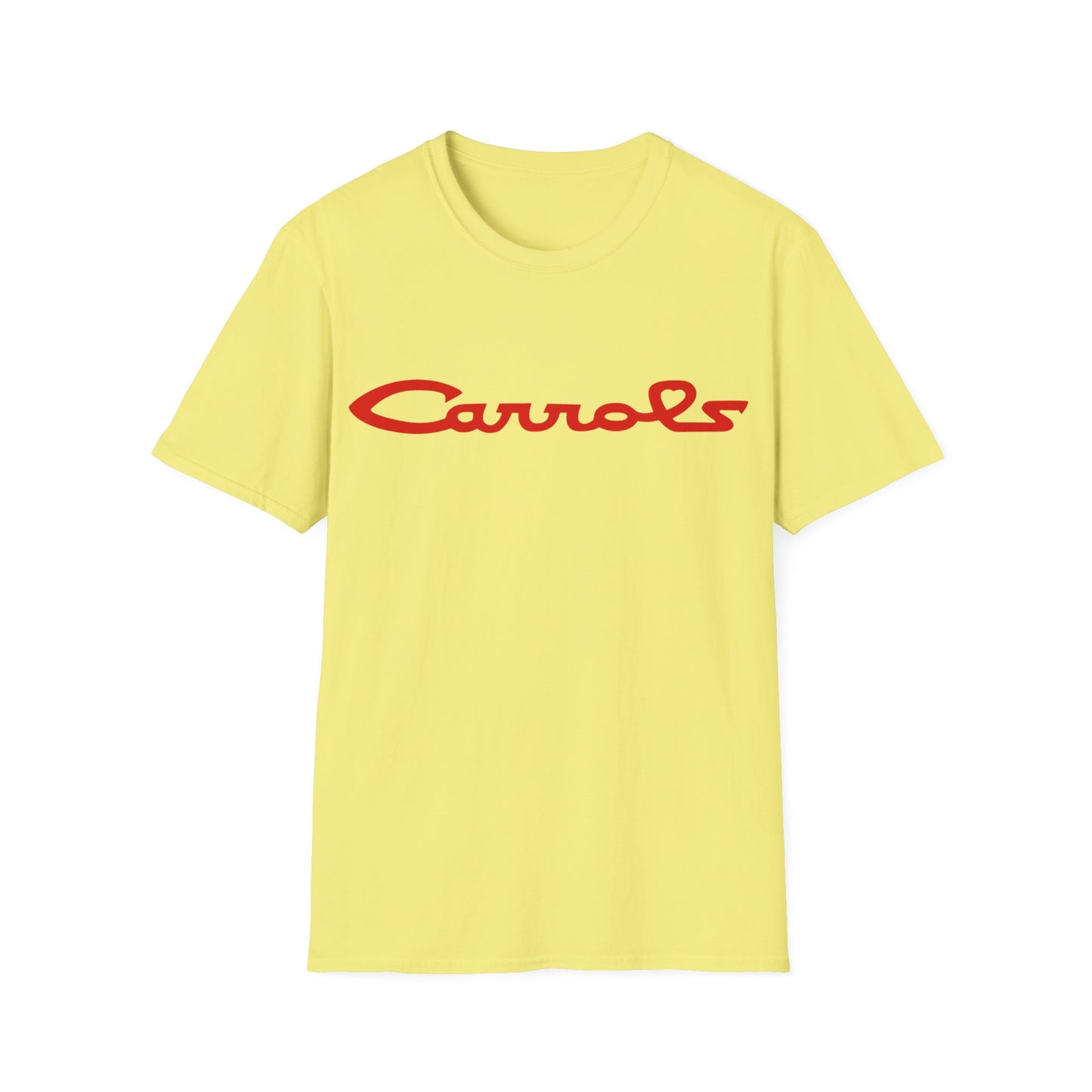 vintage defunct carrols fast food logo tshirt