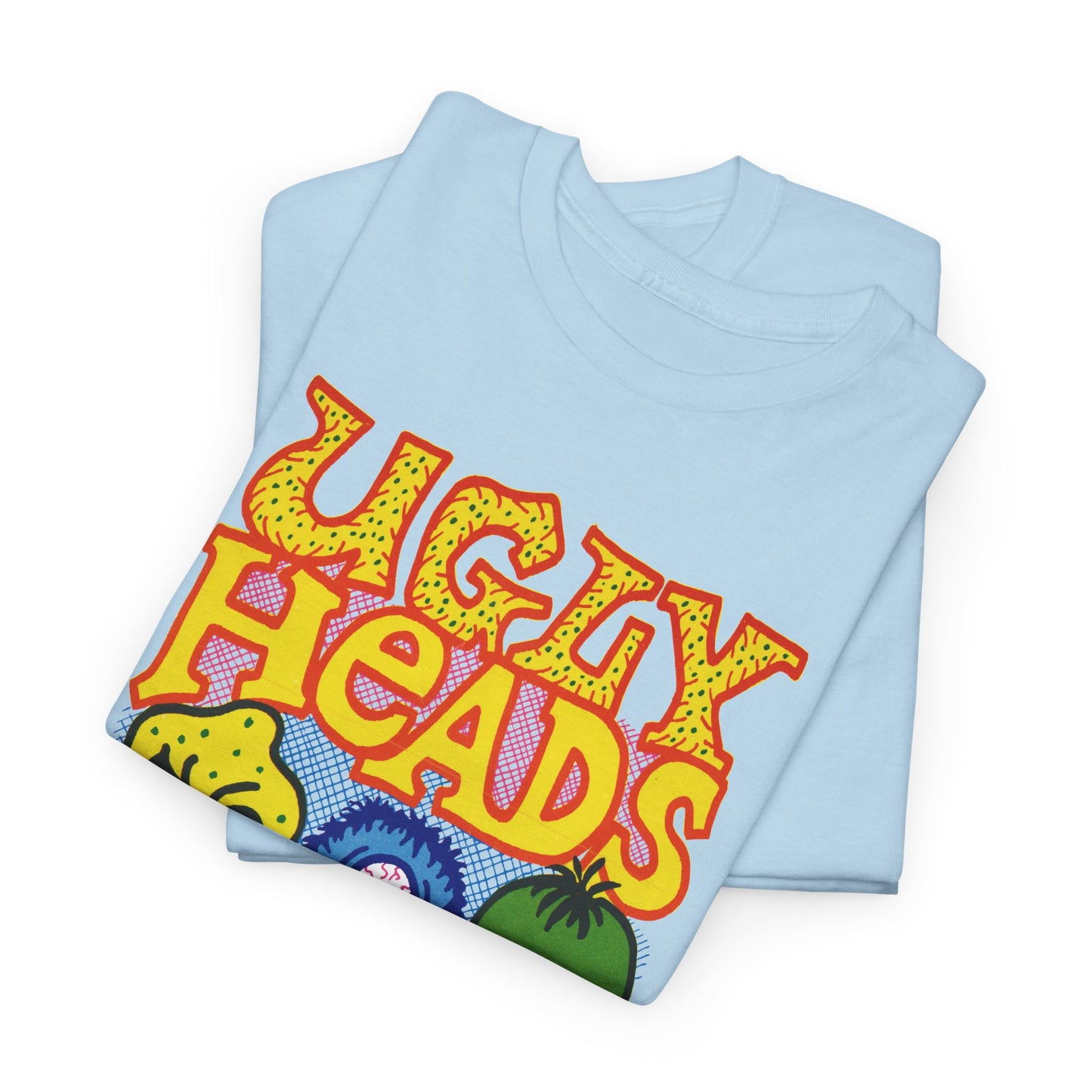 vintage american bubblegum graphic ugly heads reproduction tshirt