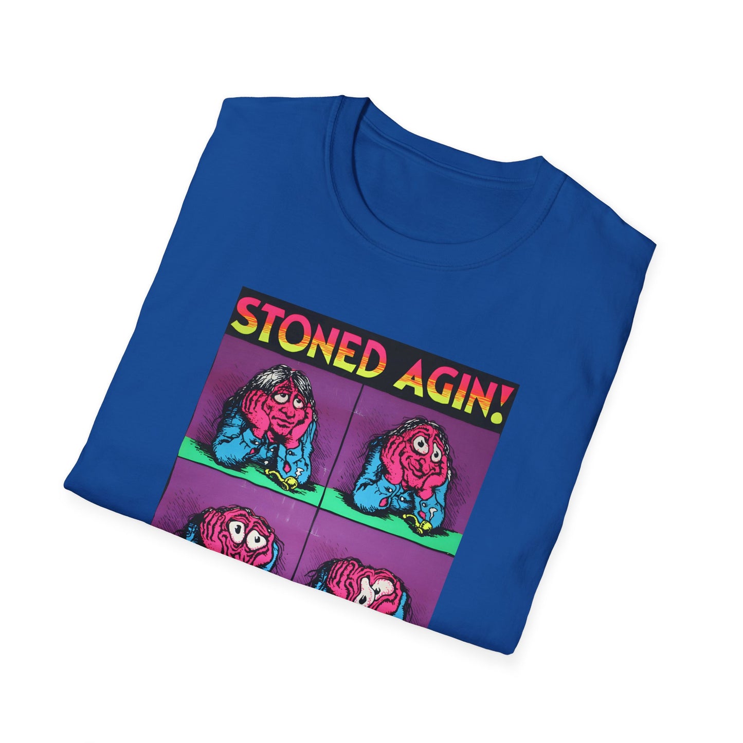 stoned agin! r. crumb blacklight poster tshirt