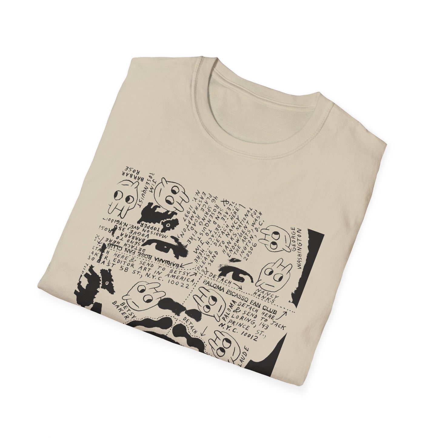 ray johnson's face tshirt