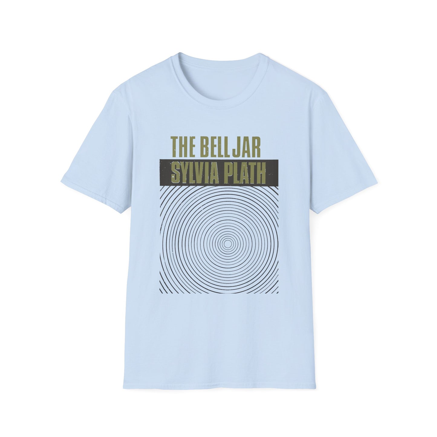 1963 book by sylvia plath the bell jar book cover tshirt