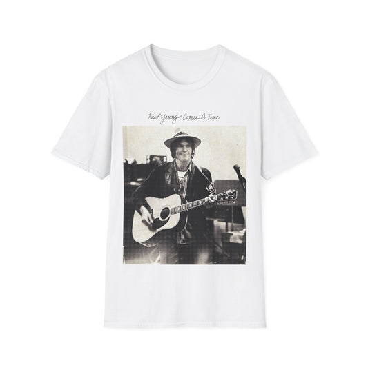 neil young 1978 comes a time album custom tshirt