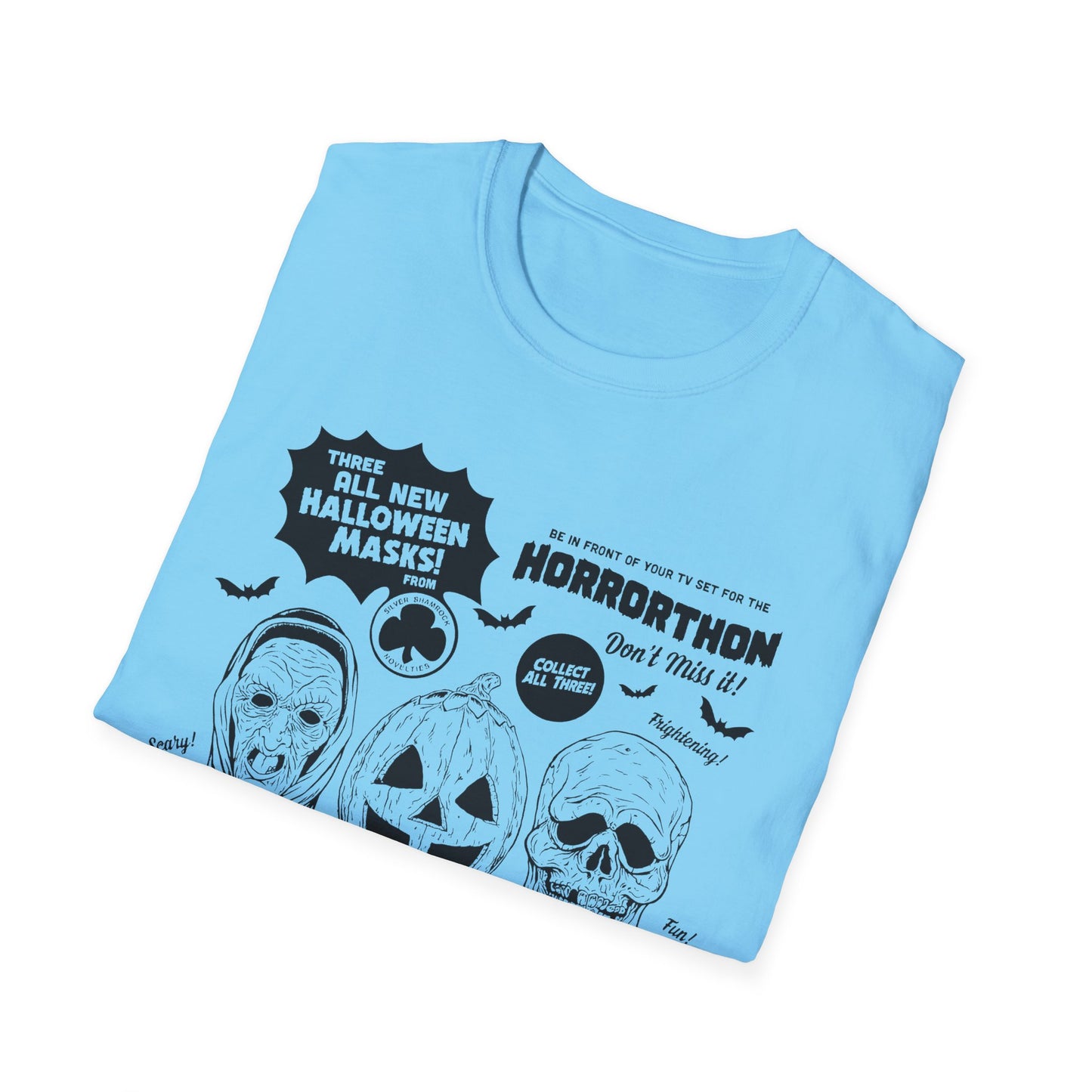 halloween 3 tv guide ad graphic 2 in black tshirt