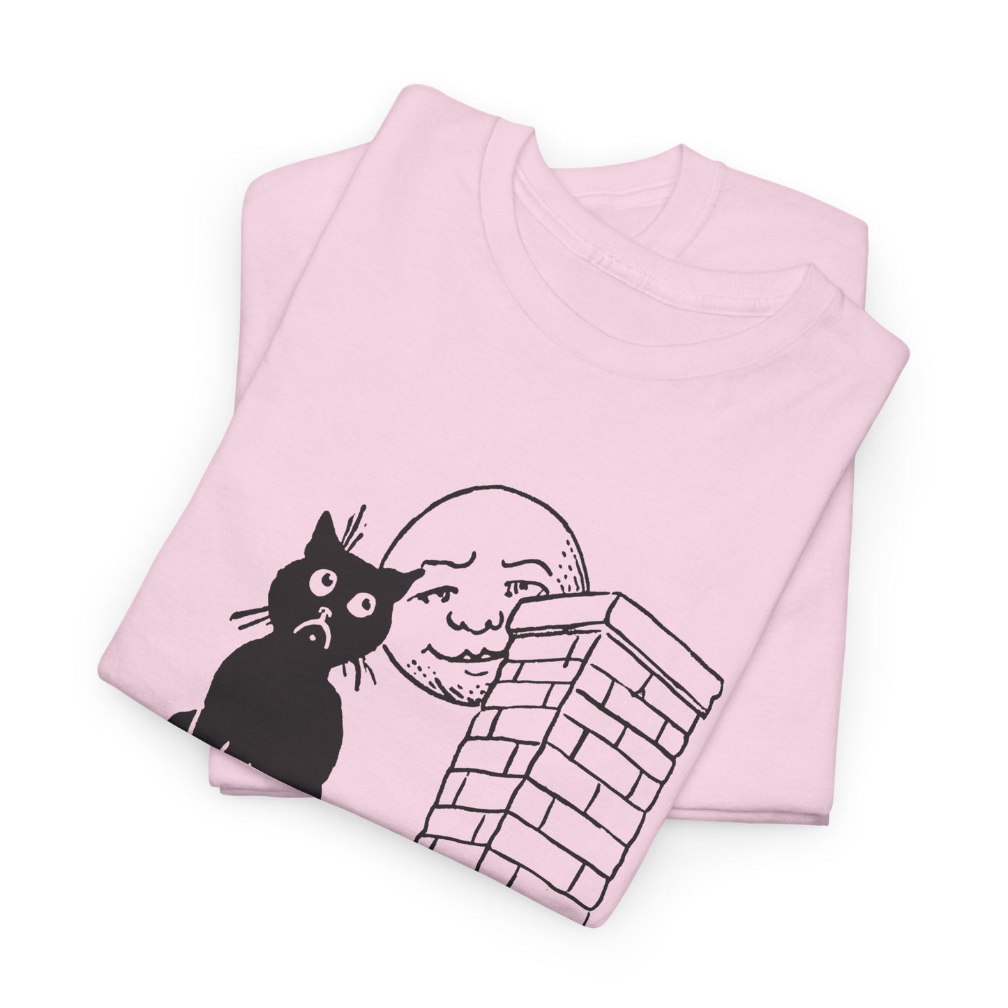 1906 postcard art can't you see i'm lonely cat on roof tshirt