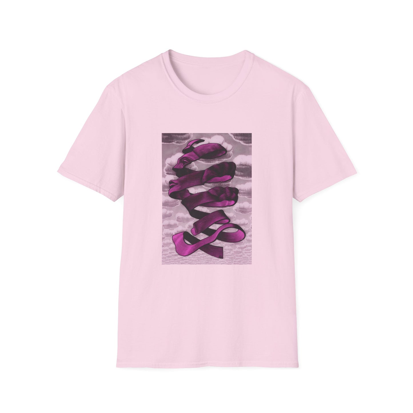 1955 m.c escher rind in pink tshirt