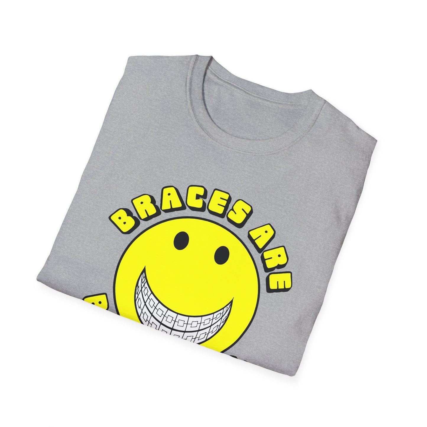 braces are beautiful 1970s graphic tshirt