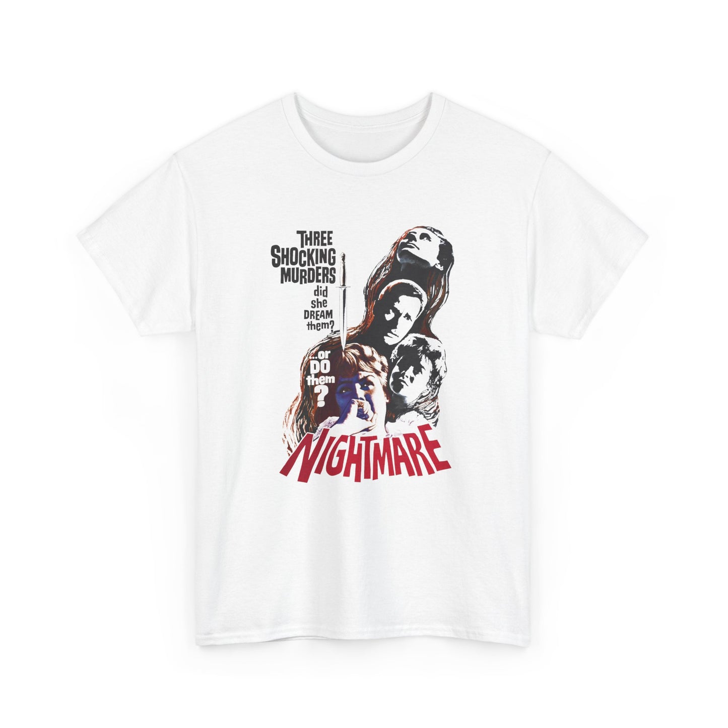 1964 hammer films psychological horror movie nightmare tshirt