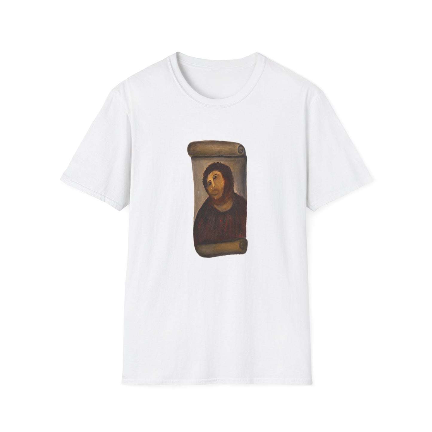 ecce homo botched restoration tshirt behold the monkey tshirt