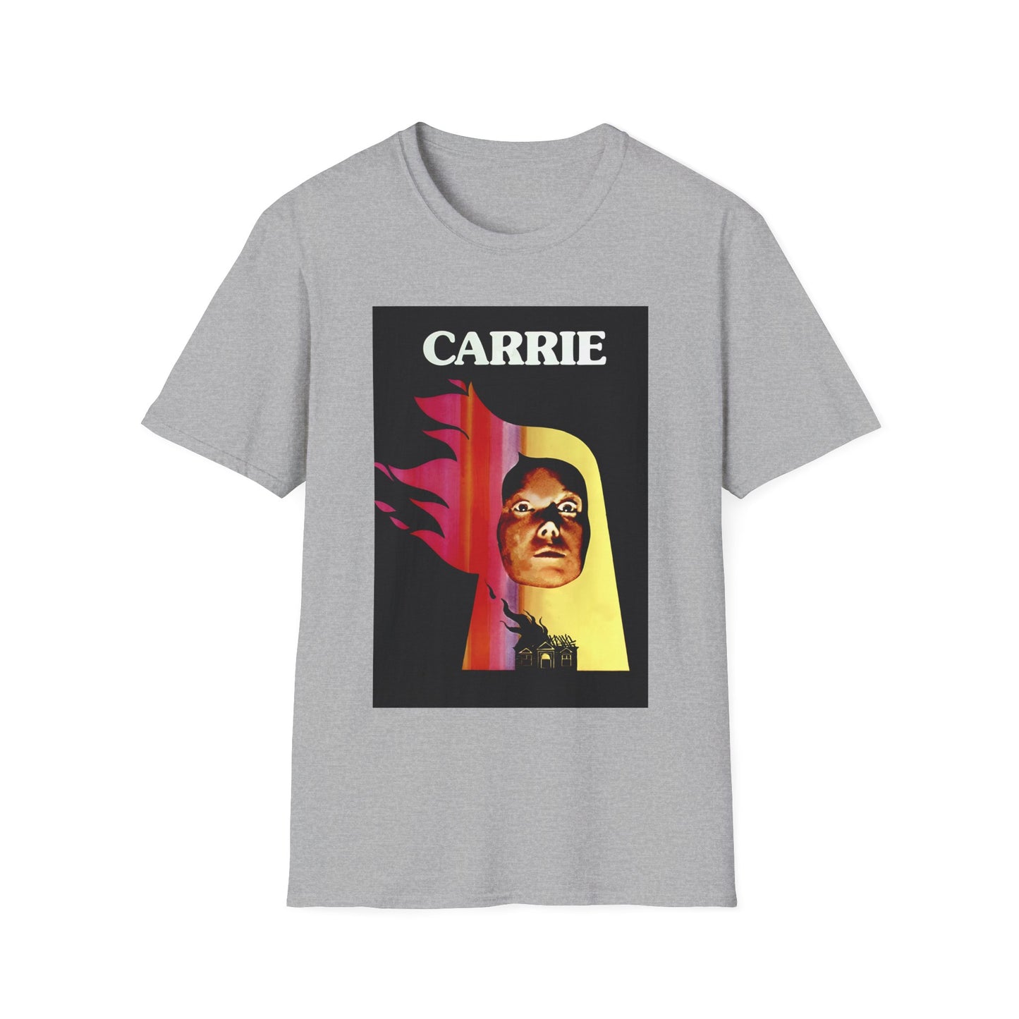 1976 spanish movie poster for carrie tshirt