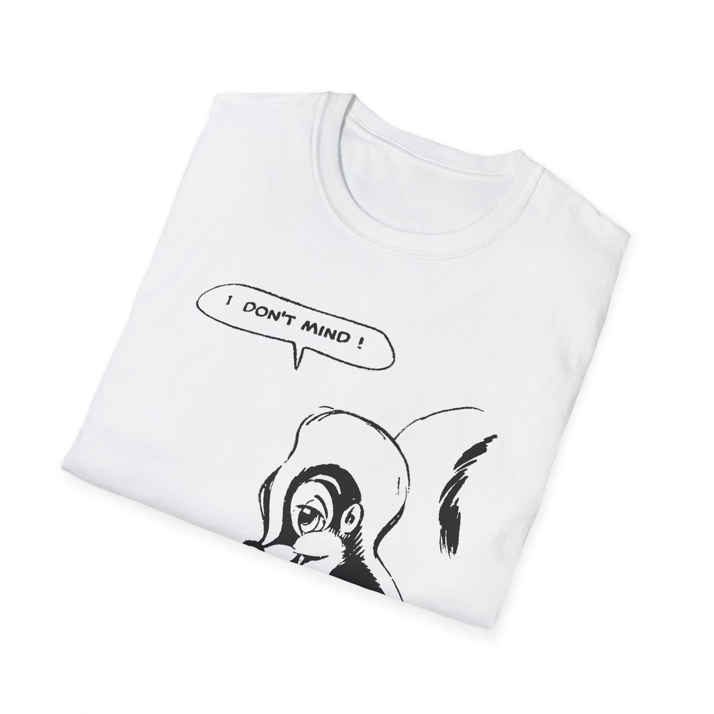 i don't mind cartoon skunk from old comic book tshirt