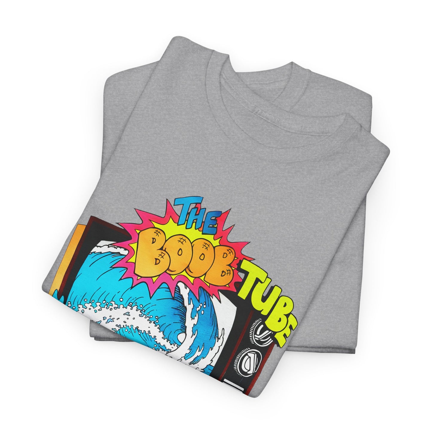 1980s boob tube surf style tv reproduction tshirt