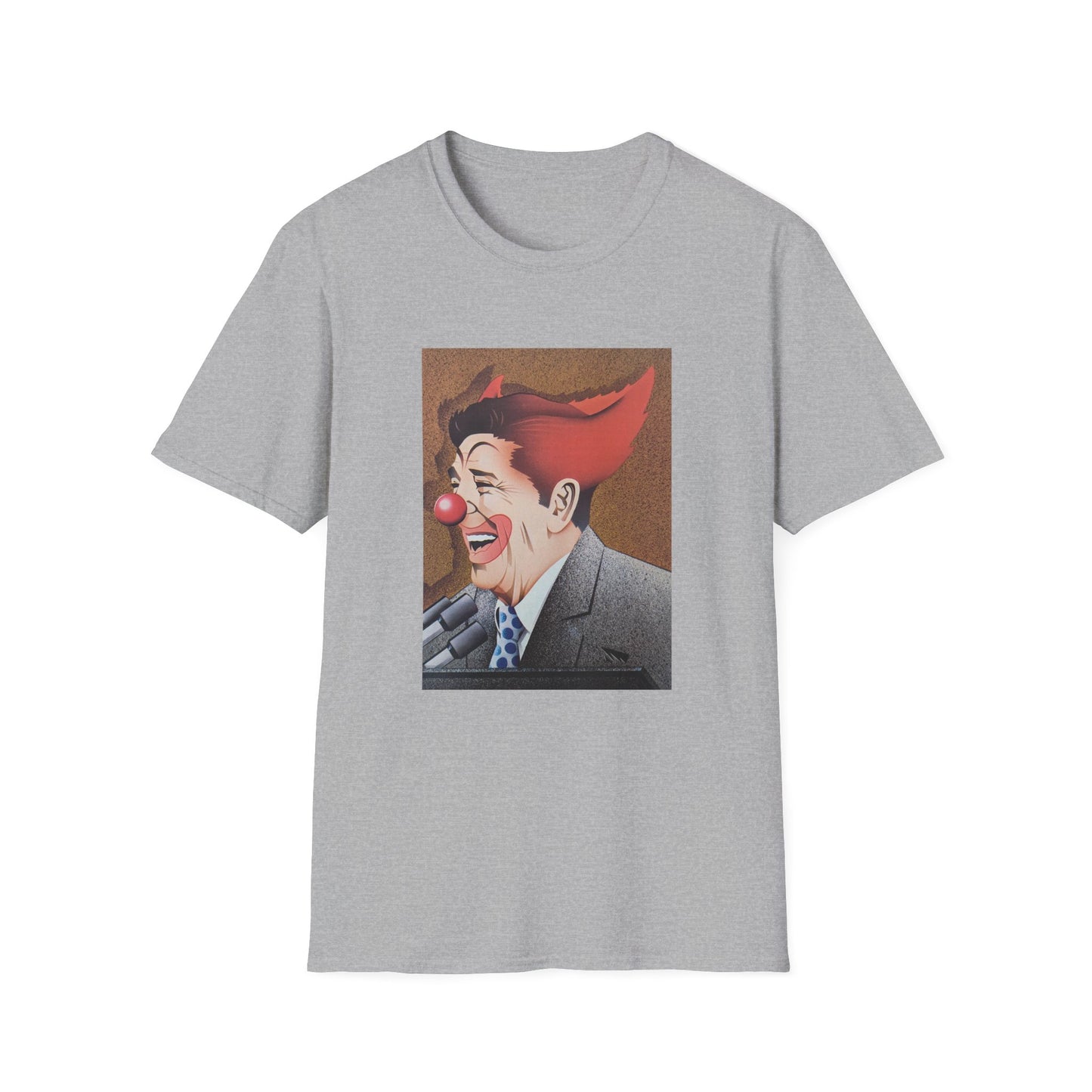 ronald reagan 40th us president clown tshirt