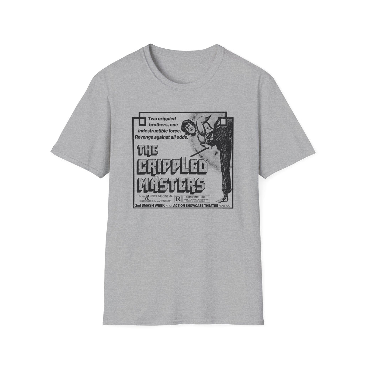 1979 hong kong martial arts film the crippled masters newspaper advertisement tshirt