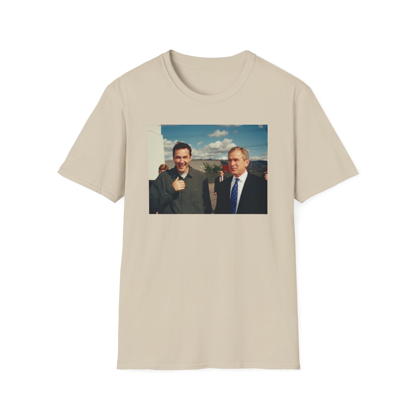 norm macdonald and george bush jr. tshirt