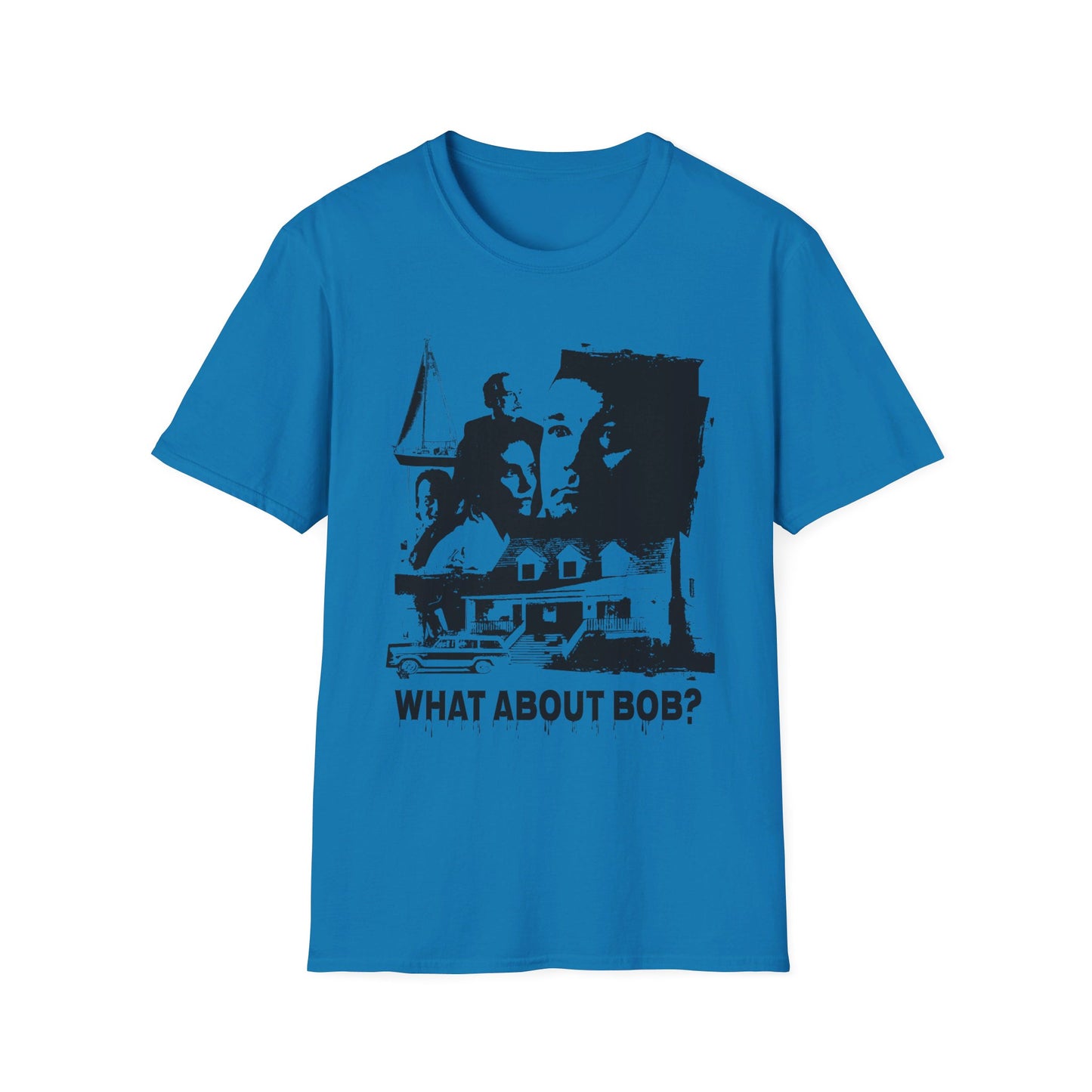 what about bob? 1991 family comedy movie fan art scary collage tshirt