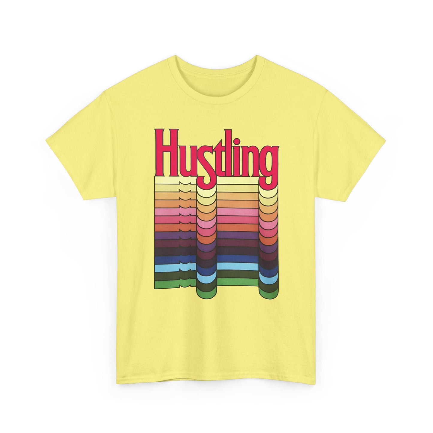 1977 hustling by graphic designer milton glaser reproduction tshirt