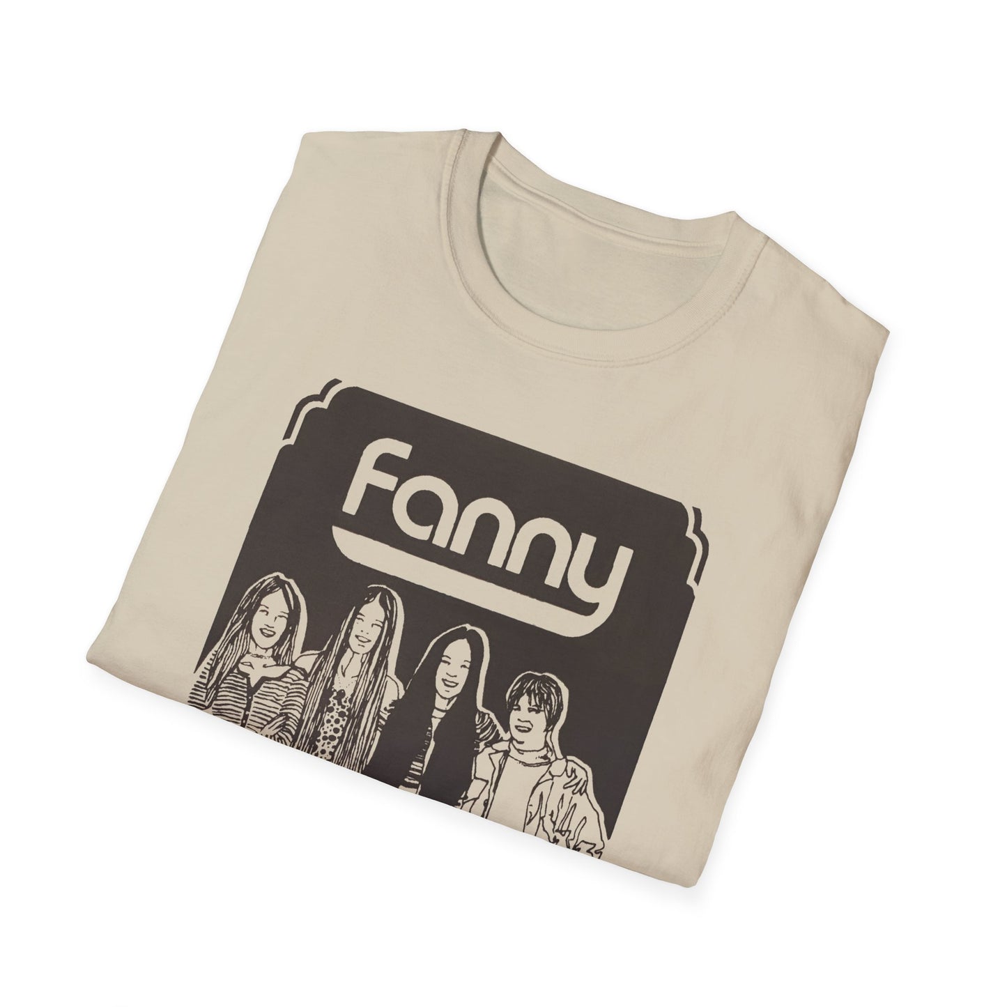 1970s rock n roll band FANNY show poster tshirt