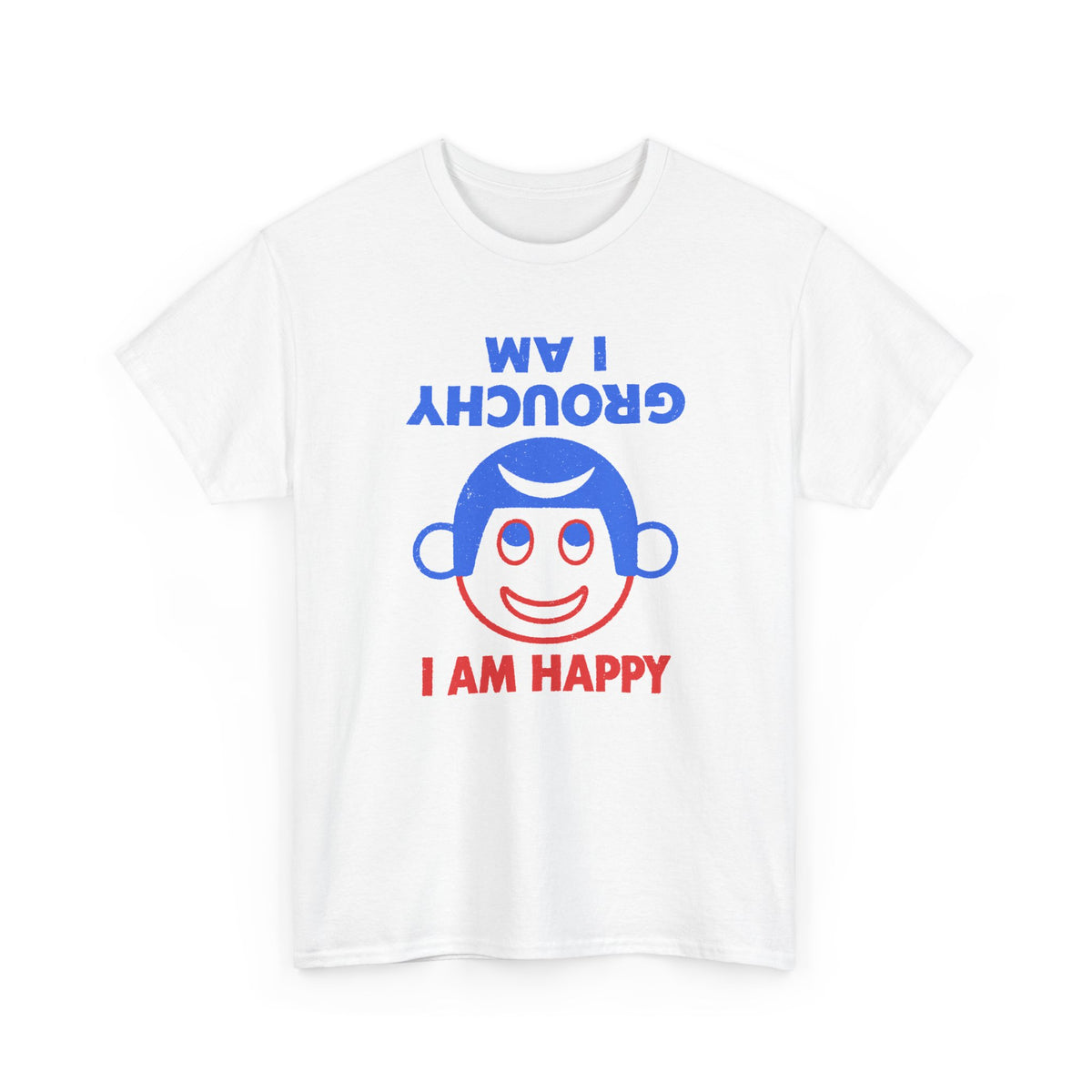 vintage i am grouchy i am happy pin graphic reproduction tshirt